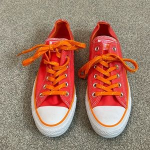 Pink & Orange Converse All-Star - Size 8